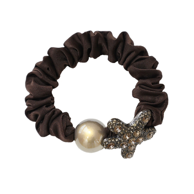 气质美拉德色系海星花朵大肠发圈