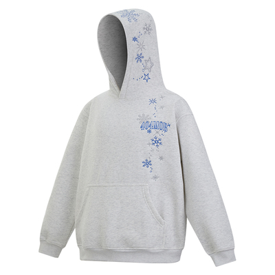 404MOB雪花刺绣设计感加绒加厚2025新款秋冬连帽卫衣情侣街头外套