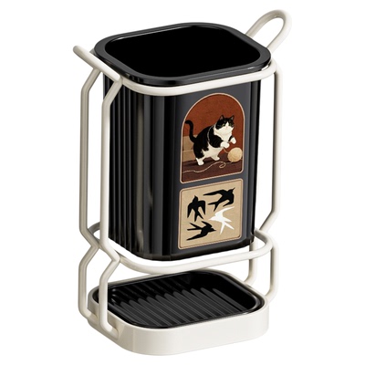 【快速沥水】中古风刀具筷子筒