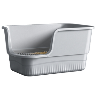 猫砂盆超大号防外溅半封闭式猫厕所特大号开放式缅因巨型猫沙屎盆