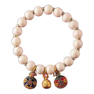 深圳弘法寺【五福临门】香灰琉璃手串香灰瓷吞金兽招财本命年手链