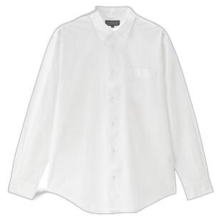 【韩国同款】佐丹奴2026年春纯棉府绸口袋商务长袖衬衫男01045115