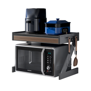 酷太厨房微波炉置物架家用台面调料烤箱置物架多功能收纳架子