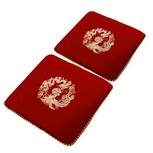 喜字跪垫一对结婚用品大全婚礼新娘敬茶改口坐福垫红色坐垫喜垫子