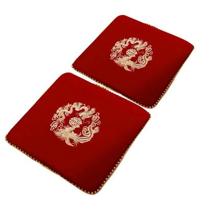 结婚喜字跪垫一对婚礼新娘坐福垫