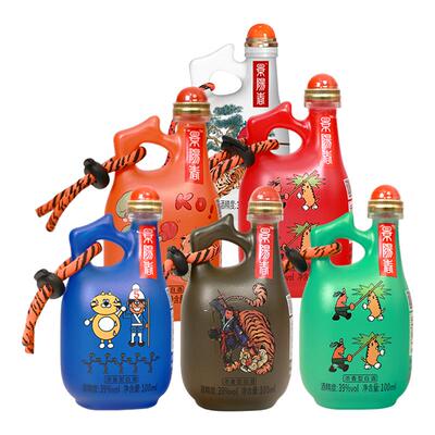 景芝100ml*6彩色活力虎39度