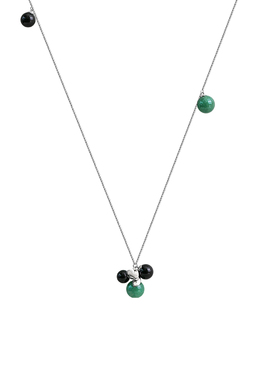 白岚卷草多宝项链玛瑙东陵玉毛衣链长项链气质首饰配饰女XL5988