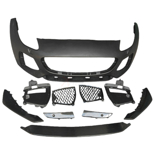 适用于捷豹13-24 FTYPE升级改装SVR大包围前杠总成 碳纤前唇 半碳