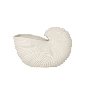 丹麦ferm LIVING shell贝壳海螺陶瓷花瓶北欧插花桌面装饰摆件
