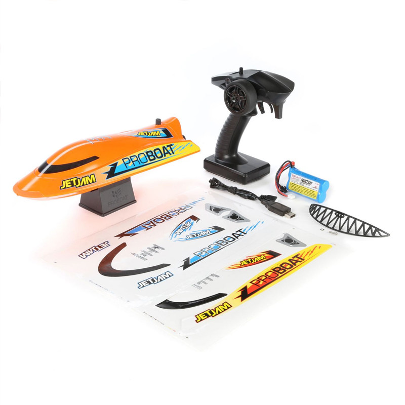 PROBOAT电动遥控船小喷射船30cm迷你喷射船玩具泳池赛艇RTR模型