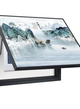 免打孔电表箱装饰画新中式电箱画