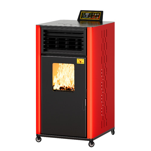 颗粒取暖炉2025新型冬季家用室内无烟生物质燃料水暖地暖带暖气片