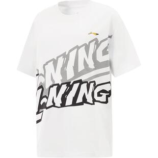 李宁儿童速干衣吸汗透气短袖T恤男孩上衣男童装女中大童宽松夏装