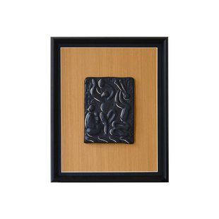 庆祝原创手作浮雕瓷板画中古风陶瓷摆件高级感礼物小众设计装饰画