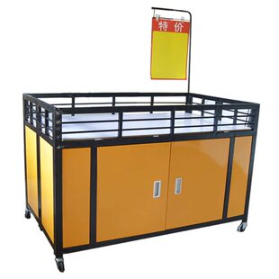 超市促销车甩货车特价车花车货架服装促销台折叠售货车展示架带轮