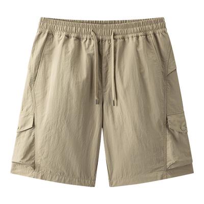 森马宽松工装裤子纯色休闲短裤男