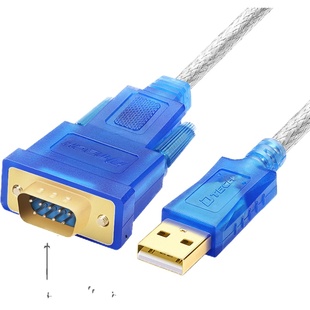 DTECH帝特USB转RS232串口线DB9针公头9孔母头COM口双芯片工业级