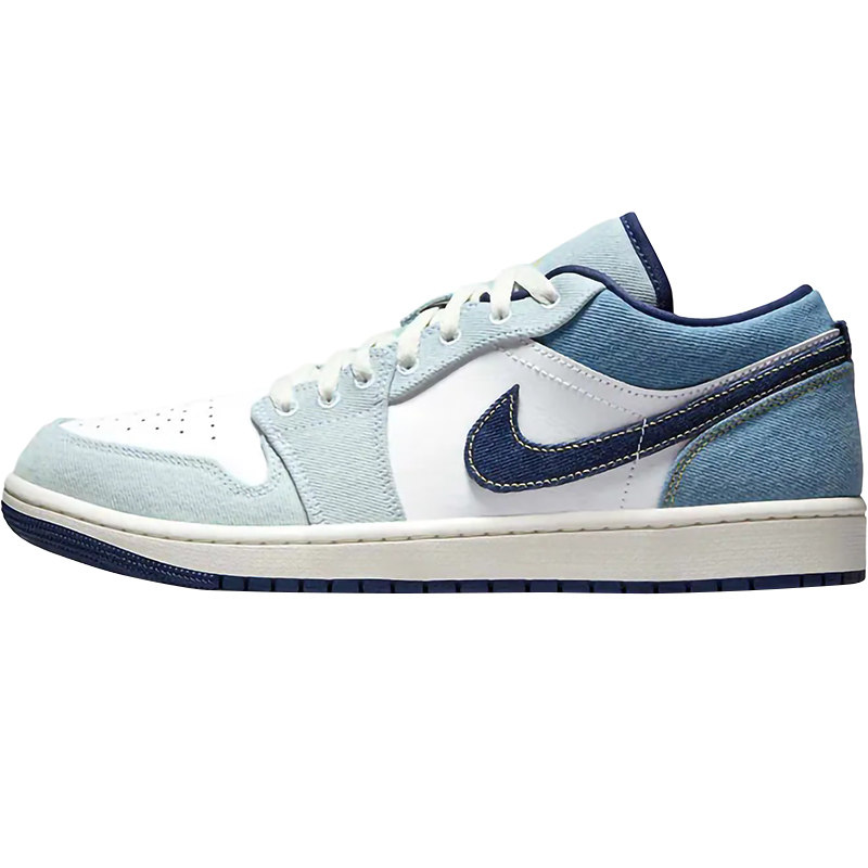 Air Jordan 1 Low AJ1白蓝牛仔男子低帮运动休闲板鞋IH0648-141