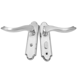 不锈钢通用型卫生间门锁铝合金门锁带钥匙厕所洗手间浴室门锁把手