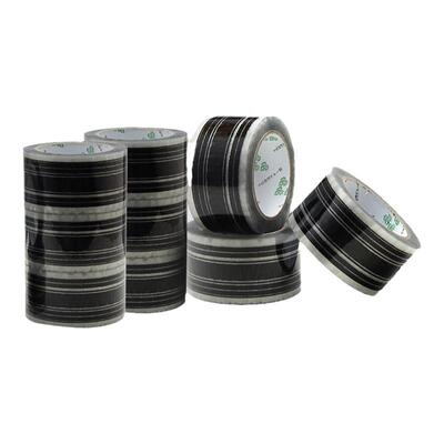 WARNING透明黑字警示语胶带