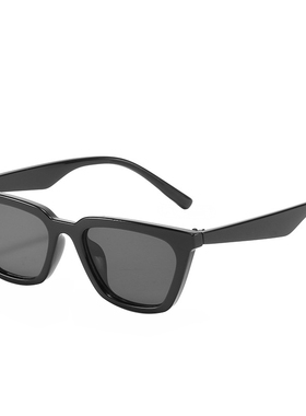 窄框夏季街拍蹦迪网红米白太阳镜