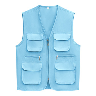 亲子活动马甲工作服定制LOGO志愿者活动团体工作服多口袋广告马夹