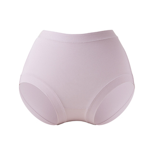 顶呱呱内裤女士中高腰纯棉抗菌长绒棉三角裤透气少女短裤舒适薄款