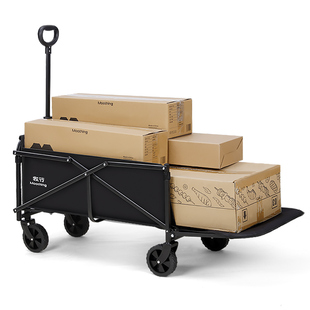 家用取快递小推车买菜车搬运购物牧行儿童野营露营拖车折叠工具车