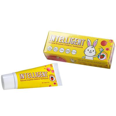 酵素儿童牙膏因特力净不含氟进口