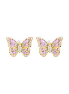 大英博物馆博物志星梦蝴蝶耳钉小众耳饰送闺蜜生日礼物女生