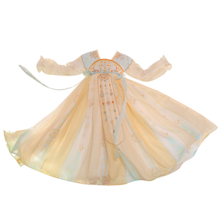 汉服女童春款古装连衣裙2026新款儿童古风超仙唐装女孩春季裙子