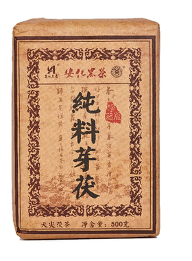 安化黑茶手筑金花天尖茯砖送茶刀