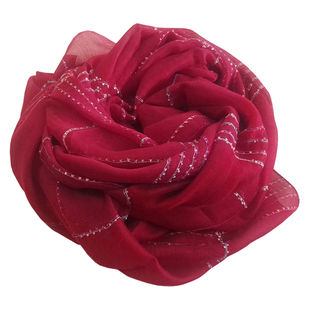 冬季小香风经典格子黑色真丝羊毛围巾桑蚕丝丝巾大披肩薄款纱巾女