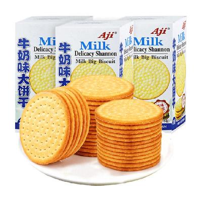 Aji牛奶味薄脆大块饼干175g×3盒