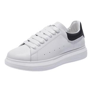 森马白色板鞋男厚底增高2025新款韩版百搭情侣小白鞋运动休闲鞋子