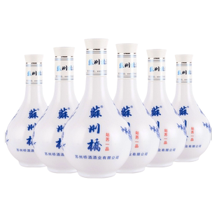 苏州桥42度姑苏一品白酒水整箱纯粮送礼盒浓香型