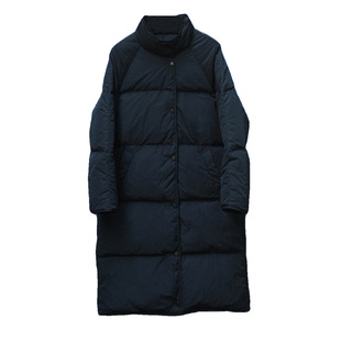 羽绒服女冬季2025新款韩版时尚过膝中长款宽松加厚白鸭绒爆款外套