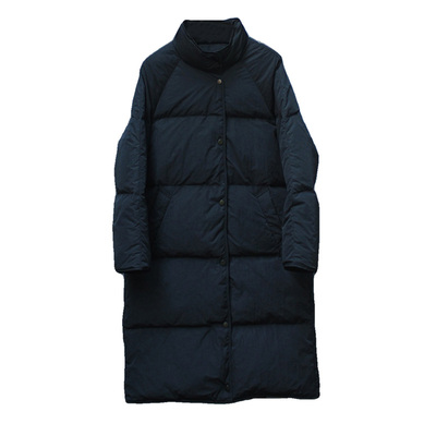 羽绒服女设计感小众长款立领外套