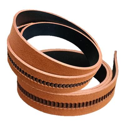 男士皮带商务真皮手工现割无扣