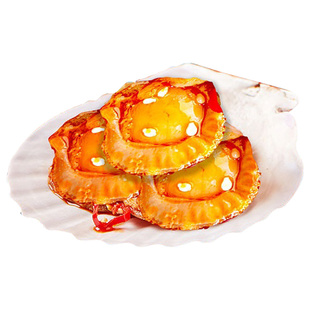 卤门家族蒜蓉扇贝海鲜即食熟食香辣鱿鱼串烧烤味麻辣海味零食小吃