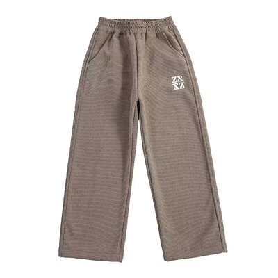 男童阔腿裤秋冬季运动裤子加绒