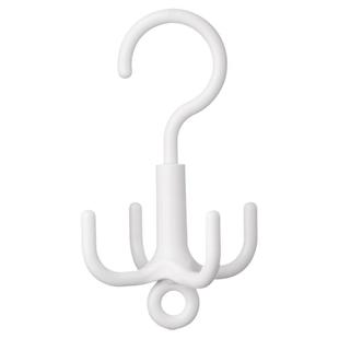 霜山旋转挂钩免打孔四爪衣帽钩包包收纳钩子承重5kg创意衣服挂架