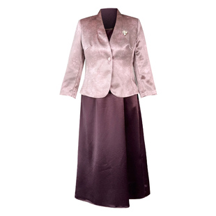 朵莹婚宴礼服妈妈秋装端庄大气连衣裙套装新款高贵裙子洋气短外套