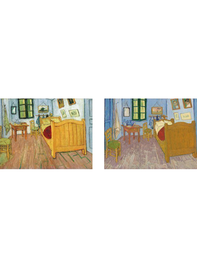 装饰画油画布画芯背胶油画田园名画客厅凡高梵高在阿尔勒的卧室