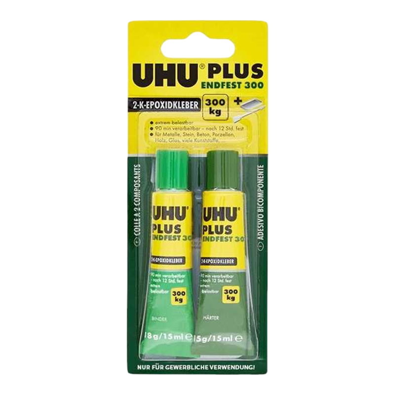 德国原装进口UHU友好牌AB胶粘塑料木头金属玻璃陶瓷眼镜专用胶多