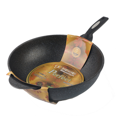韩国麦饭石不粘锅通用32cm