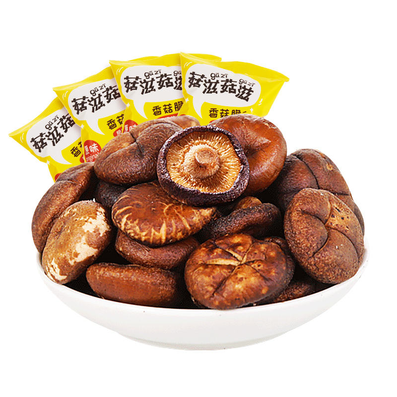 菇滋菇滋香菇脆蘑菇干即食香菇干果蔬脆片混合装蔬菜干孕妇零食