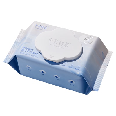 十月结晶80抽0敏0刺激湿巾