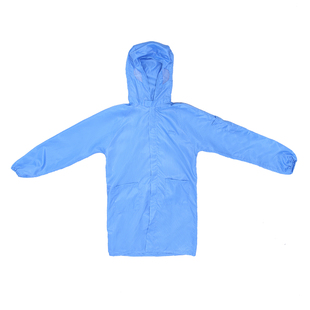 无尘衣防尘服工作服电子厂防静电喷漆长款连帽防护服大褂洁净服男