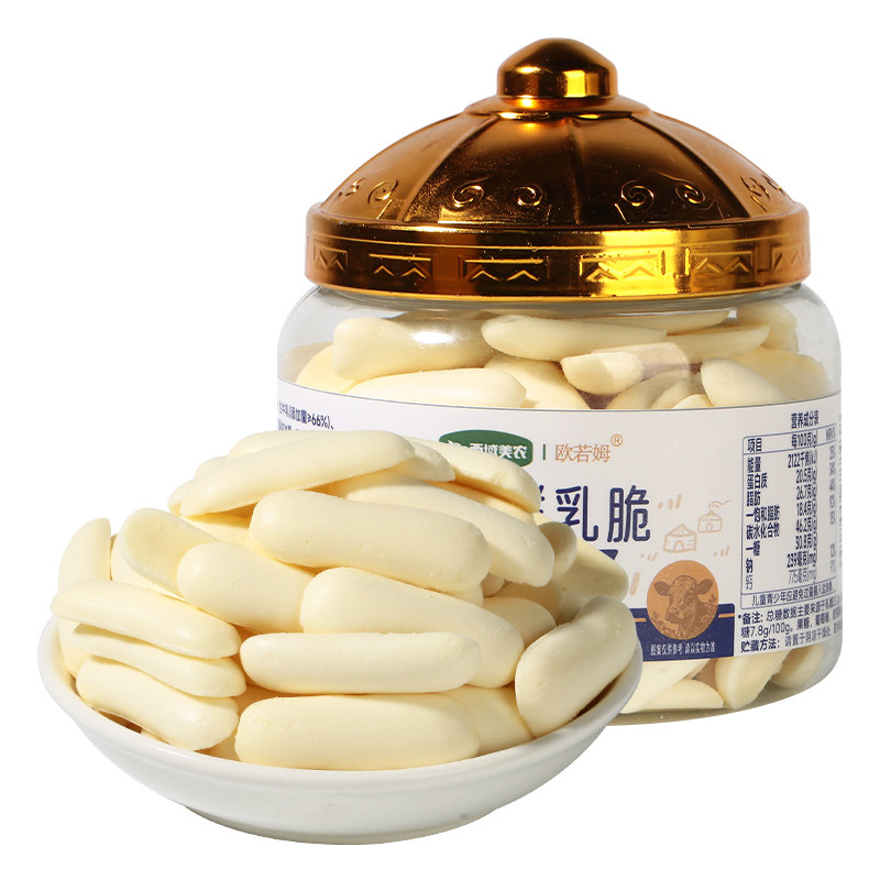 草原烤鲜牛奶烤奶脆108g*2罐